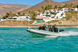 Fuerteventura - Canary Islands. Dive boat.